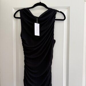 Billy J Ruched Black Dress Size 6